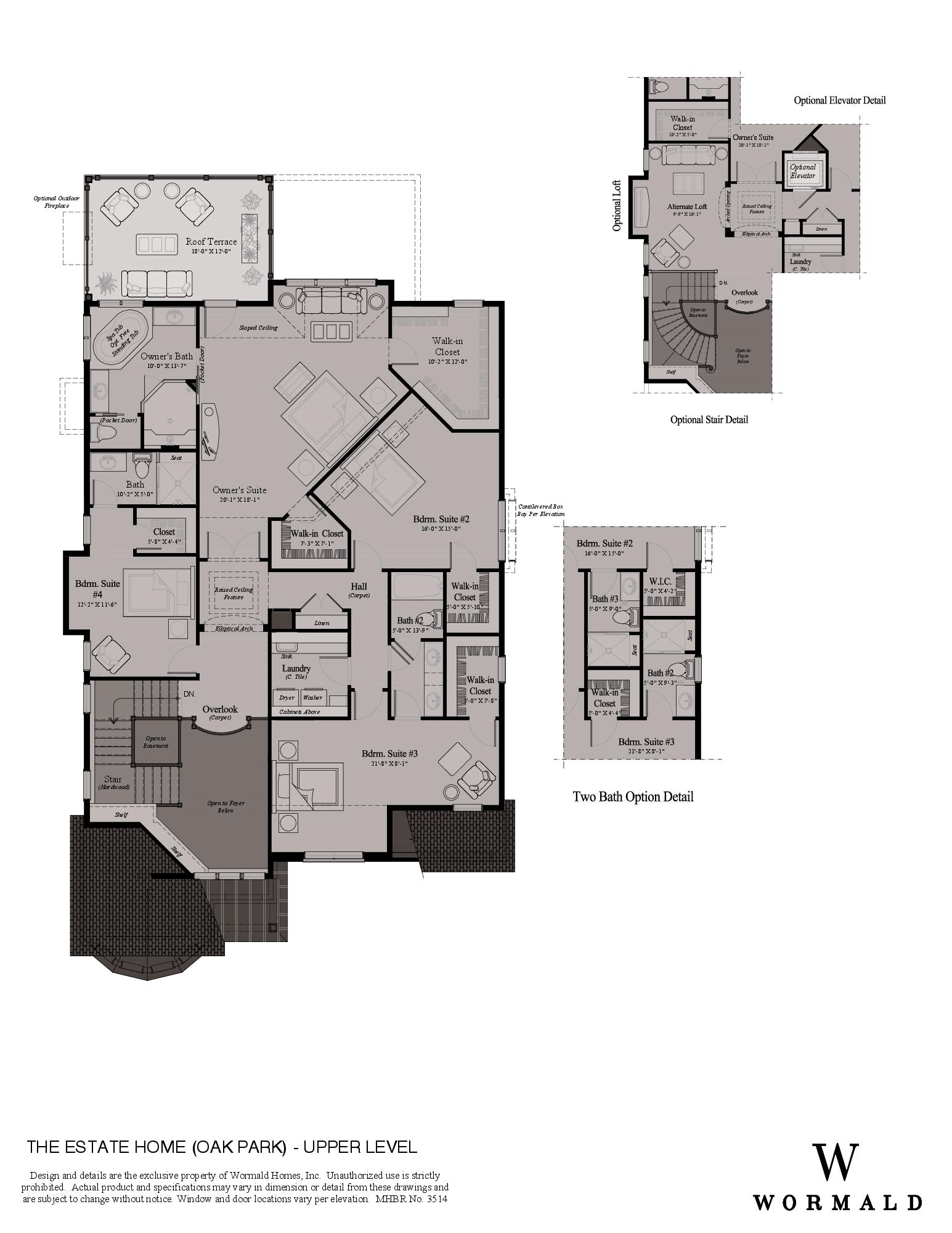 The Estate Home With Oak Park Package floor plan 2