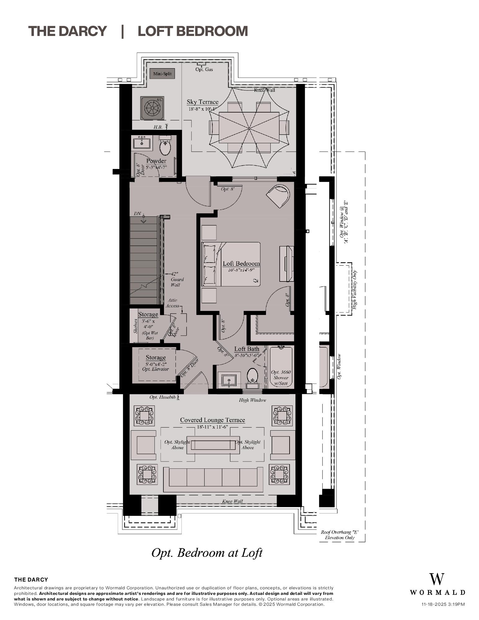 The Darcy (opt. elevator) floor plan 4