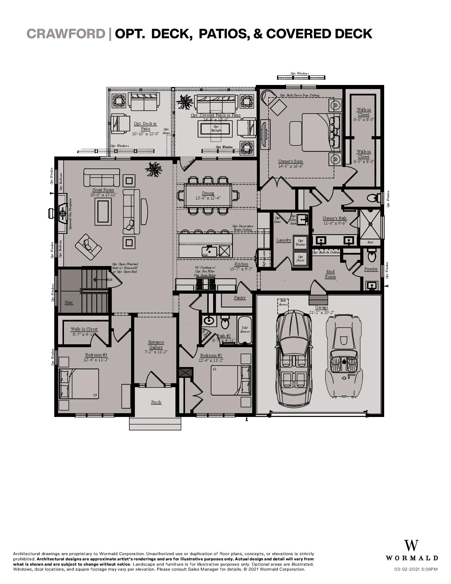 The Crawford floor plan 2