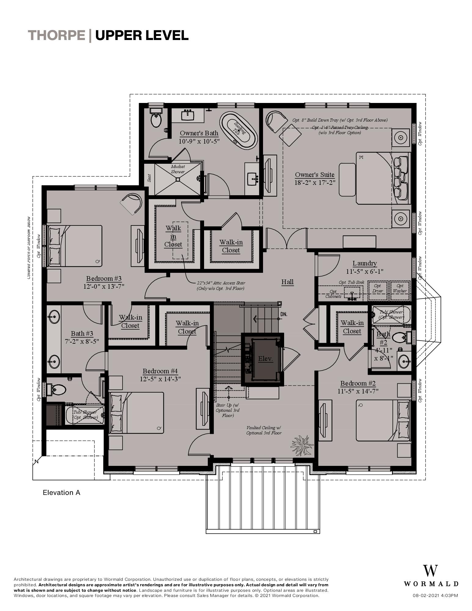 The Thorpe floor plan 2
