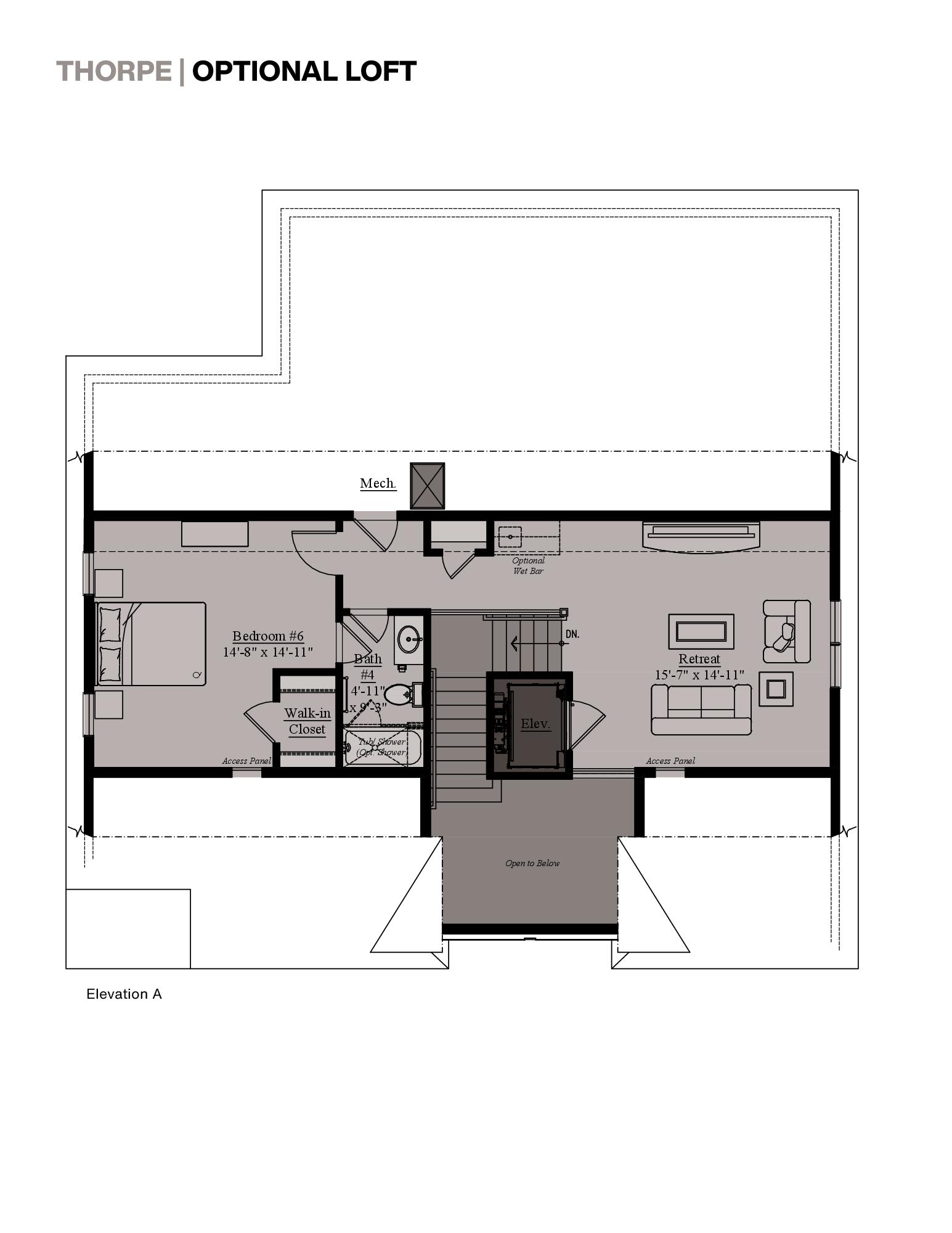 The Thorpe floor plan 4